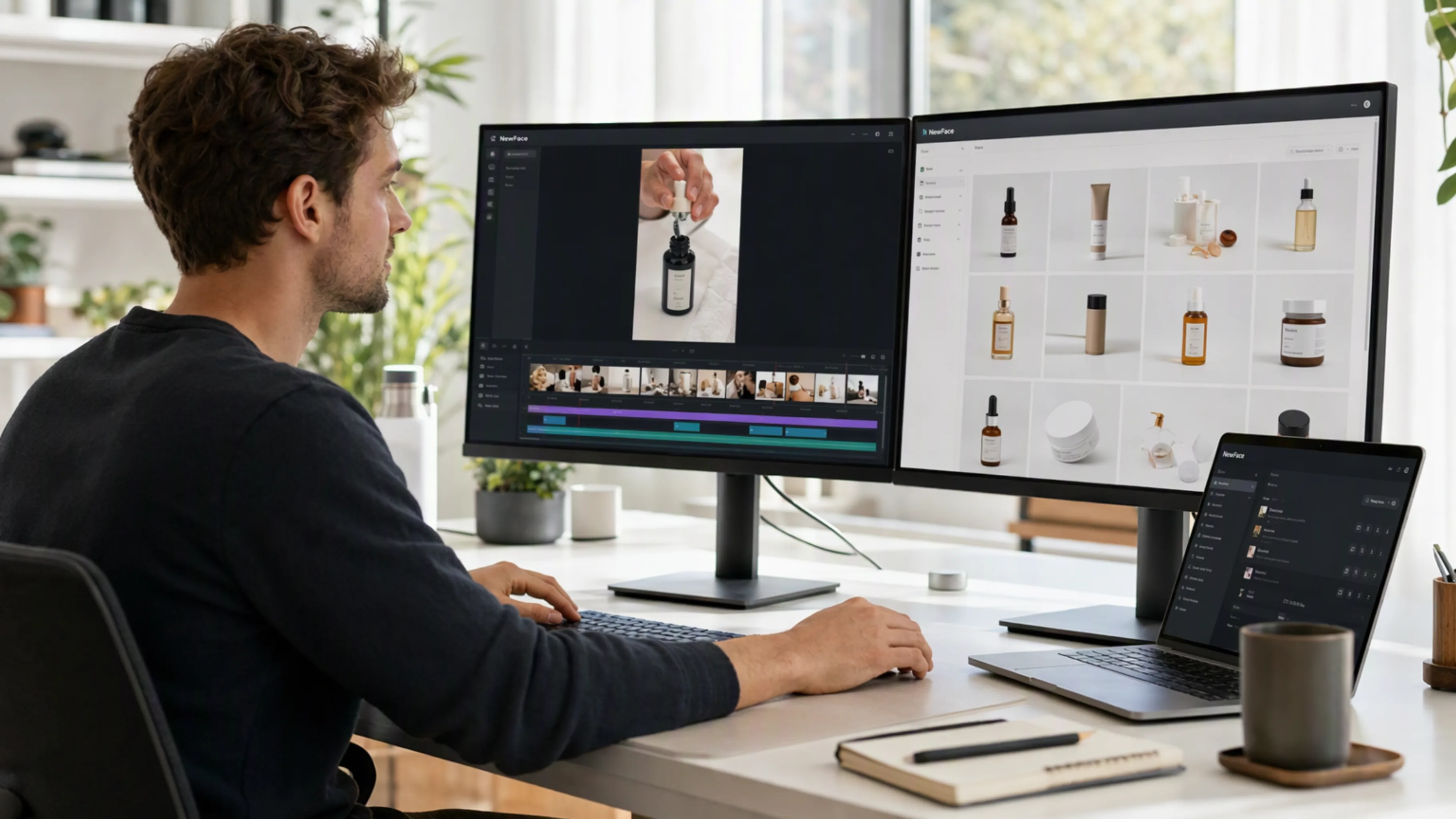 Creative visual examples made for NewFace AI image and video workflows